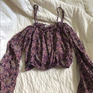 Pacsun off the shoulder, crop top